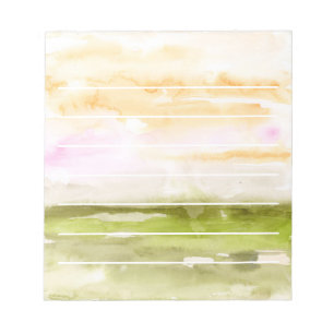 Bloc-note Paysage Abstrait de l'aquarelle