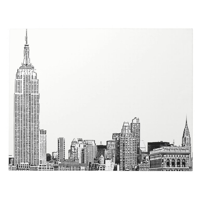 Bloc-note Paysage de NYC gravé 01 (Devant)