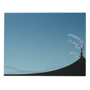 Bloc-note Paysage de saison couvert de neige