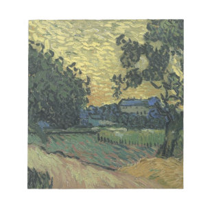 Bloc-note Paysage de Van Gogh à Twilight