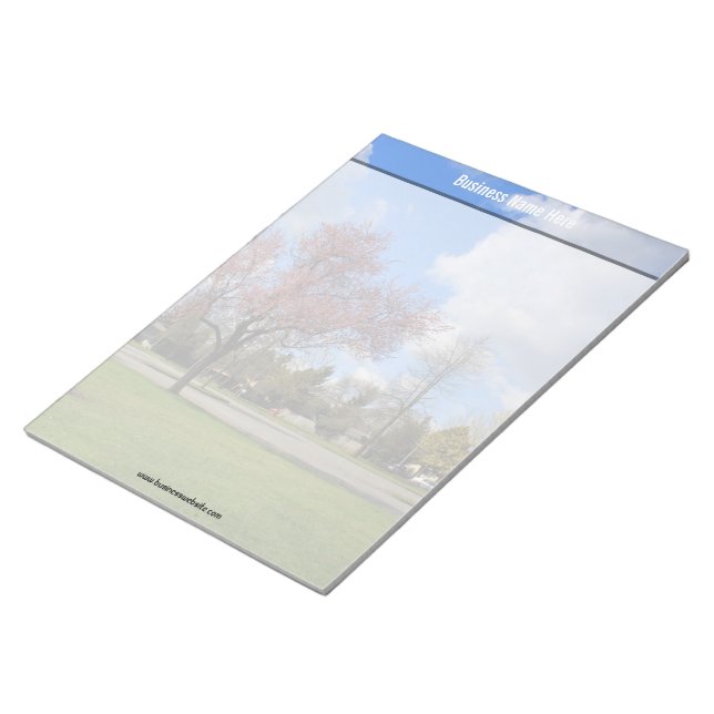 Bloc-note Paysage printanier magnifique de parc en photograp (Incliné)