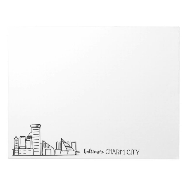 Bloc-note Paysage urbain de Baltimore (Devant)