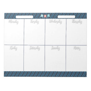 Bloc-note PC portable HOMESCHOOL HEKLY PLANNER