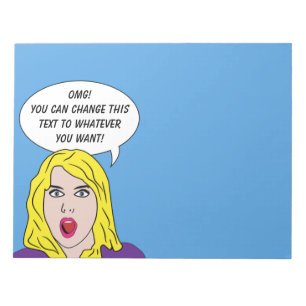 Bloc-note PC portables FUNNY RETRO WOMAN personnalisés