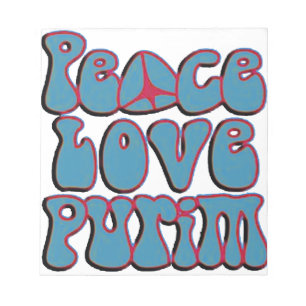 Bloc-note Peace Love Purim.png