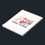 Bloc-note Peace Out Middle School Tie Dye Dernier Day Of Sch<br><div class="desc">Peace Out Middle School Tie Dye Dernier Day Of School</div>