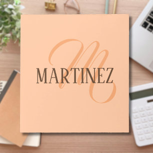 Bloc-note Peach Fuzz Nom Personnalisé Élégant