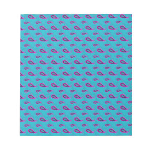 Bloc-note Peacock Blue Paisley