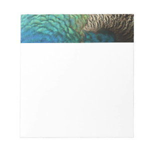 Bloc-note Peacock Plumes I Colorful Abstrait Nature Design