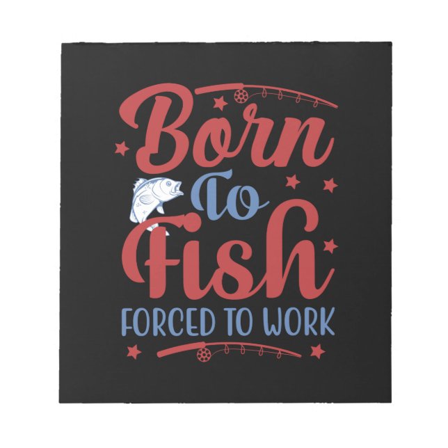 Bloc-note Pêche Art Né Au Poisson (Devant)