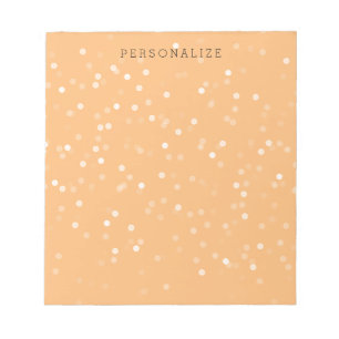 Bloc-note Pêche et livre blanc Confetti