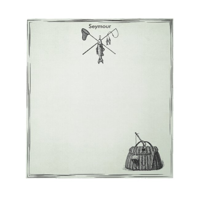 Bloc-note Pêche vintage (Devant)