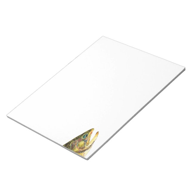 Bloc-note Pêcheur de truite brook (Incliné)