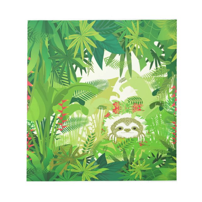 Bloc-note Peek a Boo Jungle Sloth (Devant)