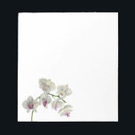 Bloc-note Peinture à l'aquarelle des orchidées<br><div class="desc">Voici une aquarelle de mon plante d'orchidées. J'ai utilisé des peintures à l'aquarelle Daniel Smith sur du papier pressé chaud Arches.</div>