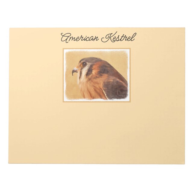 Bloc-note Peinture américaine Kestrel - Art original pour oi (Devant)
