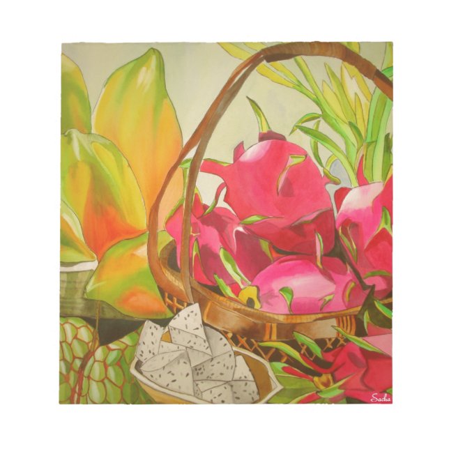 Bloc-note Peinture aquarelle originale de nature morte de fr (Devant)