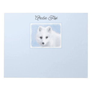 Bloc-note Peinture Arctic Fox - Art original de la faune
