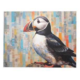 Bloc-note Peinture Art Décor Oiseau Oiseau de Puffin