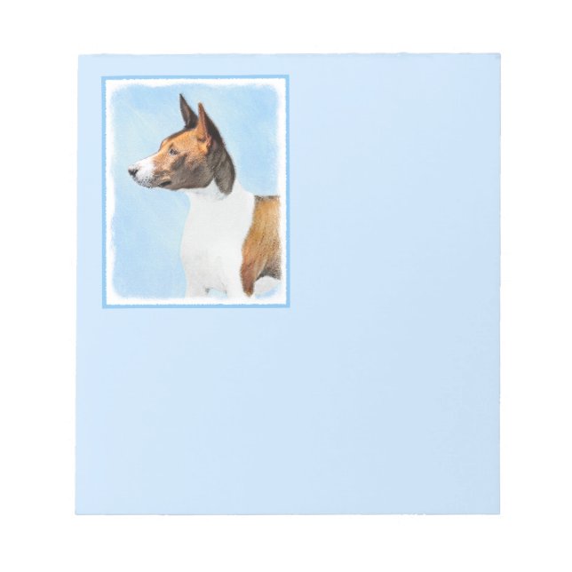 Bloc-note Peinture Basenji - Belle Art Original (Devant)