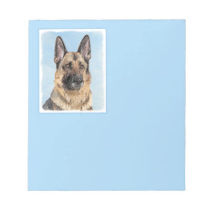 Bloc-note Peinture berger allemande - jolie art original chi