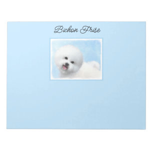 Bloc-note Peinture Bichon Frise - Cute Original Chien Art