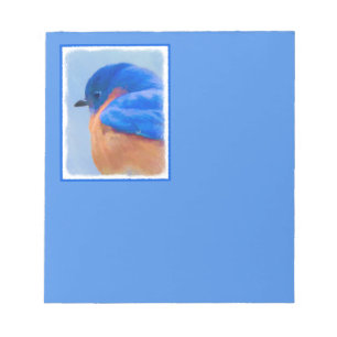 Bloc-note Peinture Bluebird - Art original pour oiseaux