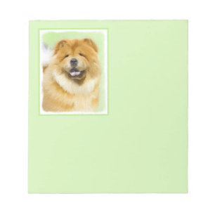 Bloc-note Peinture Chow Chow - Joli art original chien