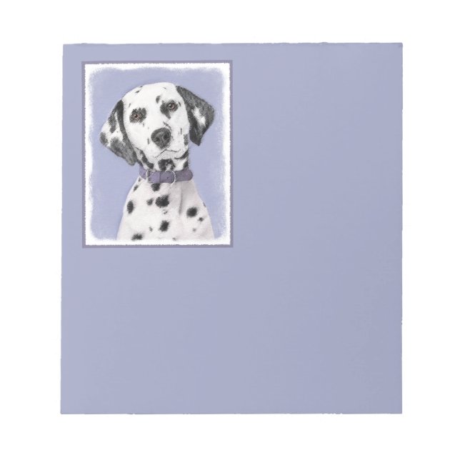Bloc-note Peinture Dalmatienne - Cute Original Chien Art (Devant)