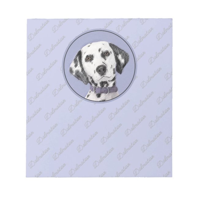 Bloc-note Peinture Dalmatienne - Cute Original Chien Art (Devant)