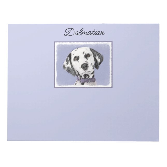 Bloc-note Peinture Dalmatienne - Cute Original Chien Art (Devant)