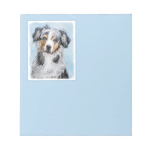 Bloc-note Peinture de berger américaine miniature - Chien Ar