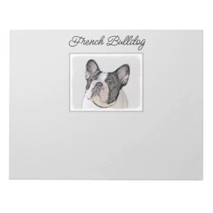 Bloc-note Peinture de Bouledogue Français (Bringé Pied) - Ar