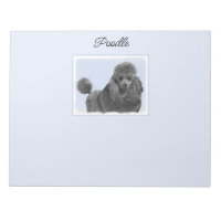 Peinture de caniche Miniature Jouet noir Art origi