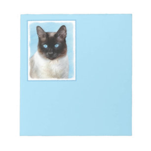 Bloc-note Peinture de chats de Siamese - Cute Original Cat A