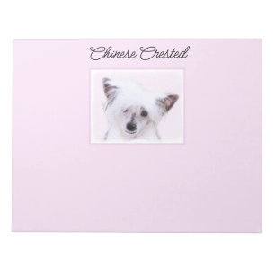 Bloc-note Peinture de Chinese Crested Powderpuff - Art Canin