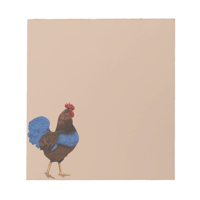 Bloc-note Peinture de coq (Devant)