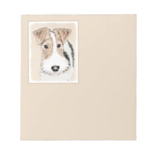 Bloc-note Peinture de Fox Terrier de fil - art original