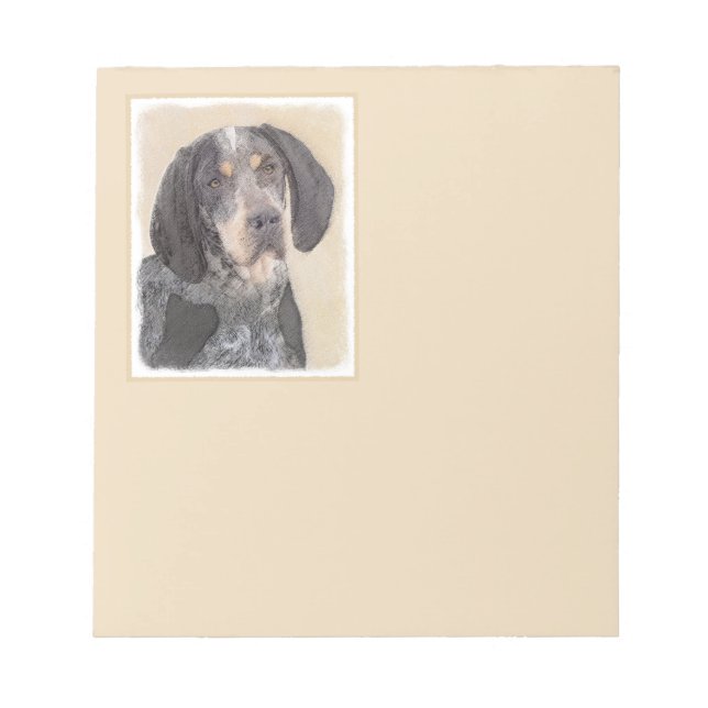 Bloc-note Peinture de linge bluetick - mignon chien original (Devant)