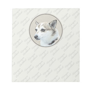 Bloc-note Peinture de Lundehund norvégien - Art canin origin