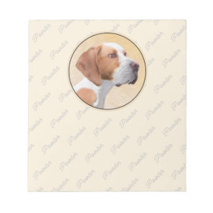 Bloc-note Peinture de pointeur - jolie art original de chien
