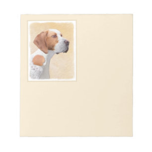 Bloc-note Peinture de pointeur - jolie art original de chien