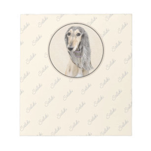 Bloc-note Peinture de Saluki (Faune) - Cute Original Chien A