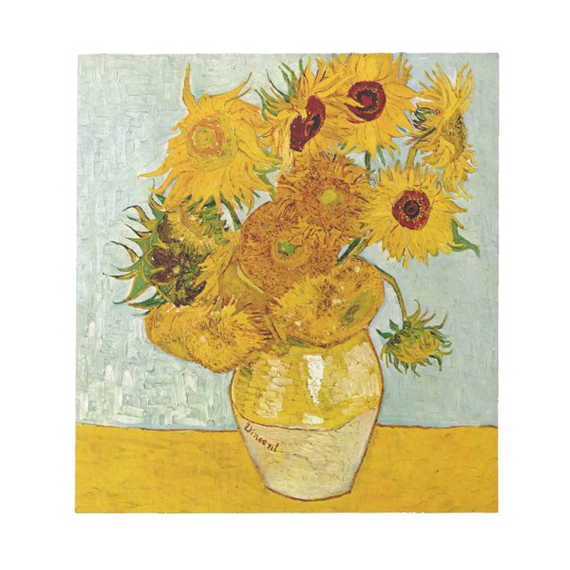 Bloc-note Peinture de tournesols de Vincent Van Gogh (Devant)