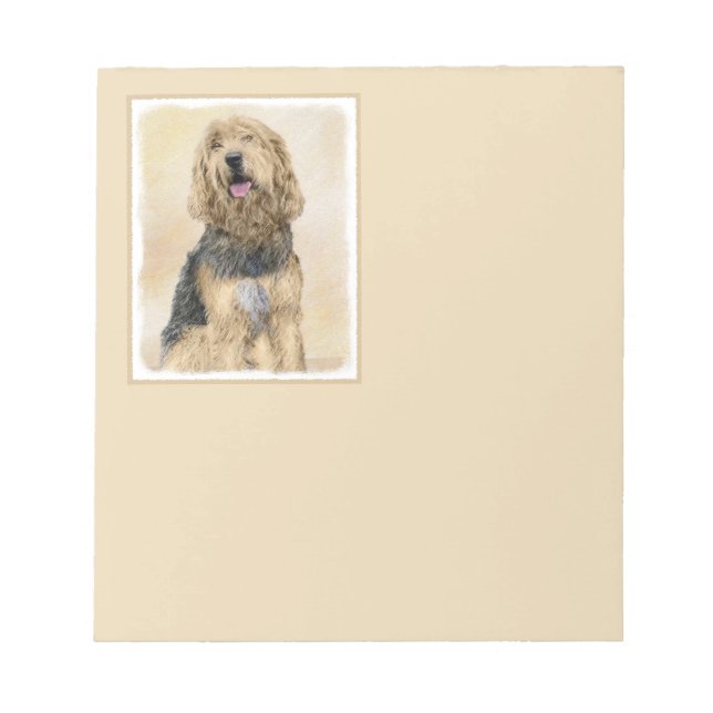 Bloc-note Peinture d'Otterhound - Joli art original de chien (Devant)