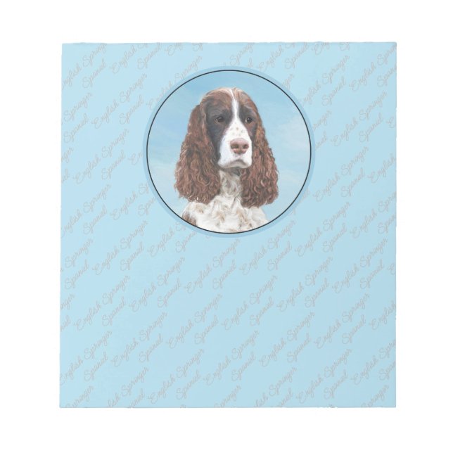 Bloc-note Peinture espagnole Springer anglaise Peinture orig (Devant)
