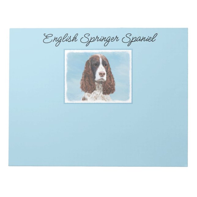 Bloc-note Peinture espagnole Springer anglaise Peinture orig (Devant)
