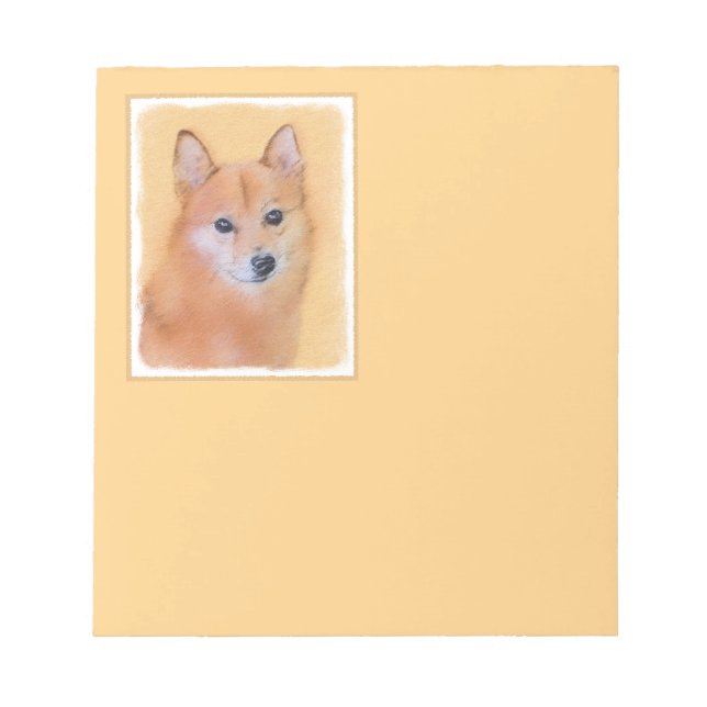 Bloc-note Peinture finlandaise Spitz - Jote Original Chien A (Devant)