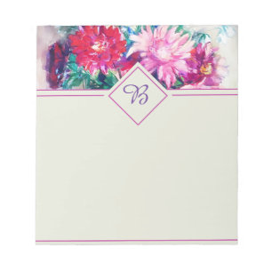 Bloc-note peinture florale