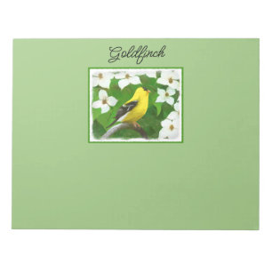Bloc-note Peinture Goldfinch - Cute Original Chien Art